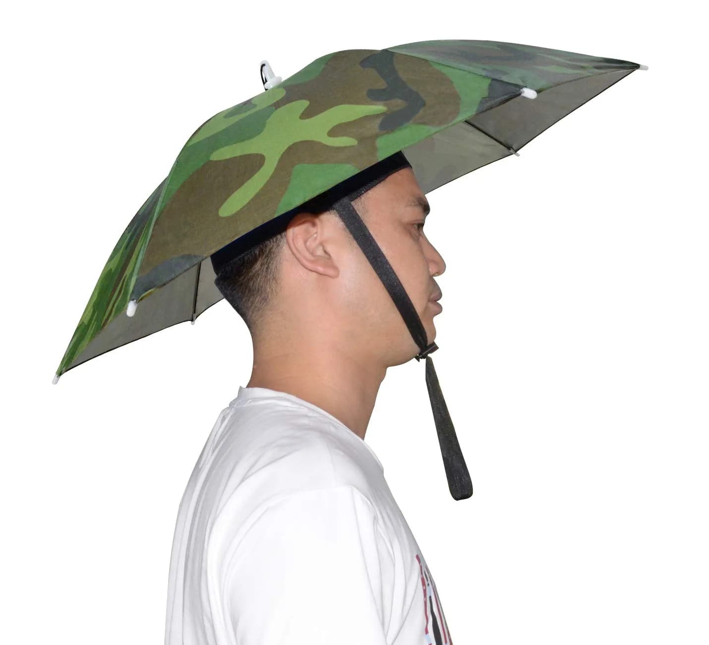NEW-Vi Umbrella Hat 25 inch Camouflage | Hands-Free Sunshade for Outdoor Activities
