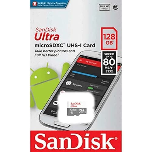 Sandisk Ultra 128GB microSDXC Card 80MB/s UHS-I Class 10 Load Apps Faster thumbnail 2