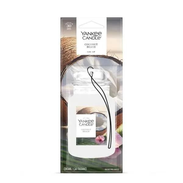 Yankee Candle Paper Car Jar Air Freshener Coconut Beach | Hanging Car Fragrance 1 Count thumbnail 7