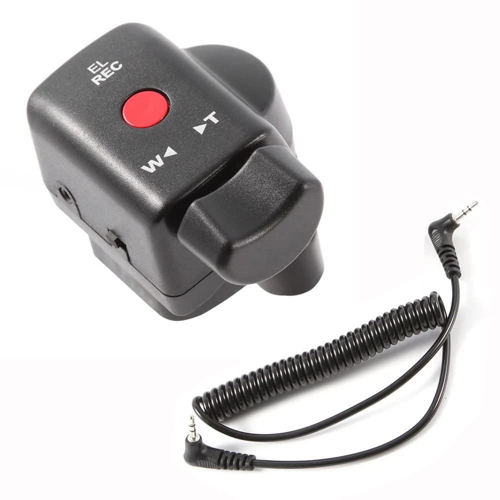 Hersmay Wired Zoom Control Remote with 2.5mm Jack Cable for Sony & Panasonic LANC Camcorders | 70cm Cable - main product image
