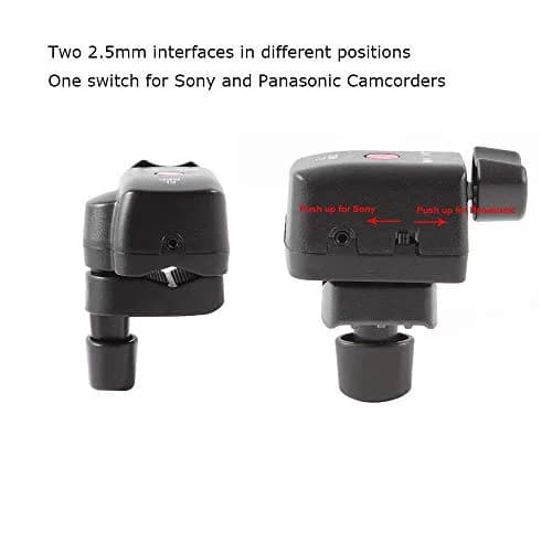 Hersmay Wired Zoom Control Remote with 2.5mm Jack Cable for Sony & Panasonic LANC Camcorders | 70cm Cable thumbnail 2