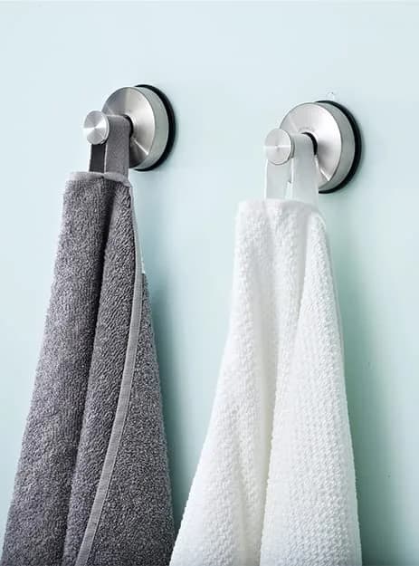JOMOLA Suction Cup Hooks Suction Shower Hook Bathroom Towel Hanger for Shower Storage Kitchen Utensil Stainless Steel, Brushed Finish, 2PCS | 11lb Max Load thumbnail 9