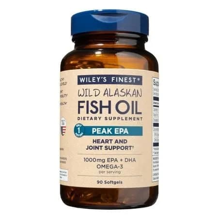 Wiley's Finest Wild Alaskan Fish Oil Peak EPA 90 Count | 1000mg Omega-3 Support thumbnail 2