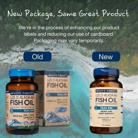 Wiley's Finest Wild Alaskan Fish Oil Peak EPA 90 Count | 1000mg Omega-3 Support thumbnail 13