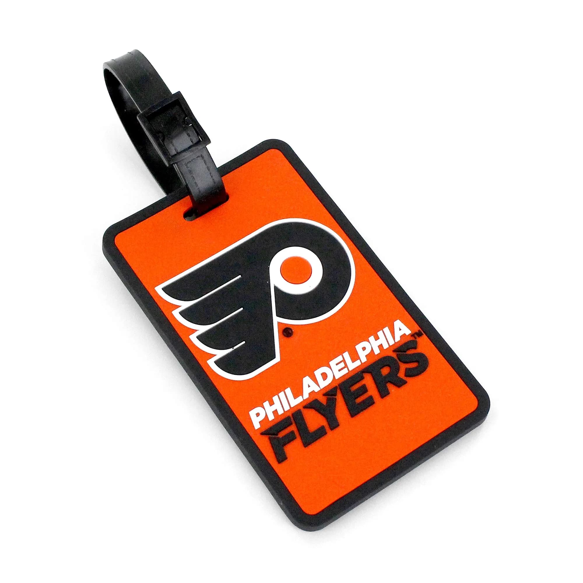 Aminco NHL Philadelphia Flyers Soft Bag Tag | Multicolor PU Leather Luggage Identifier - main product image