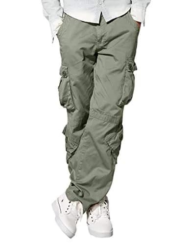Match Men's Wild Cargo Pants Light Green 32 | Casual Comfort & Durability thumbnail 1