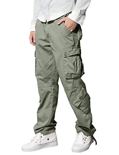 Match Men's Wild Cargo Pants Light Green 32 | Casual Comfort & Durability thumbnail 2