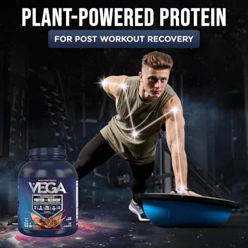 Vega Protein + Recovery Mocha 4 Pound (Pack of 1) | NSF Certified Plant-Based Protein thumbnail 2