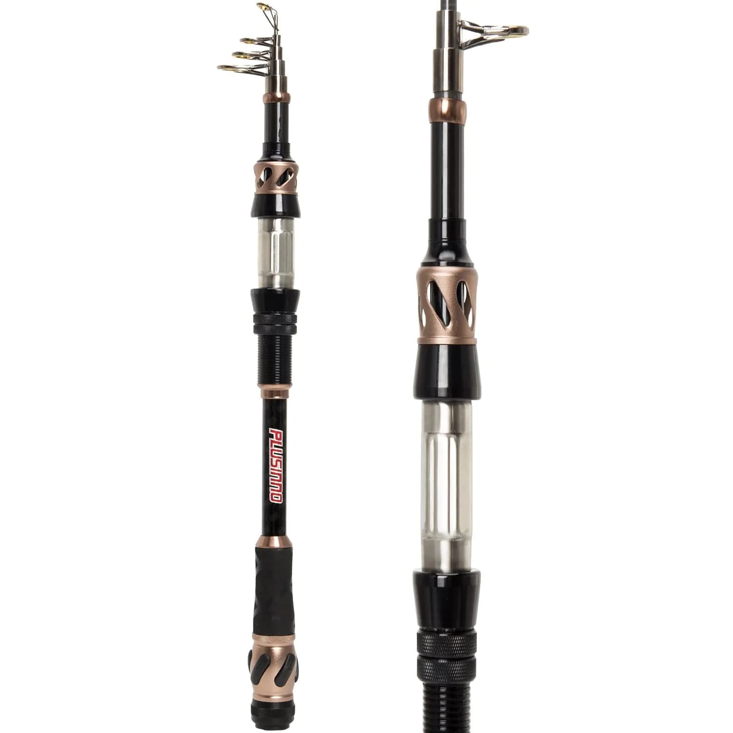 PLUSINNO Telescopic Fishing Rod 2.7m (8.86 Ft) | 24-Ton Carbon Fiber Spinning Pole for Saltwater & Freshwater Fishing