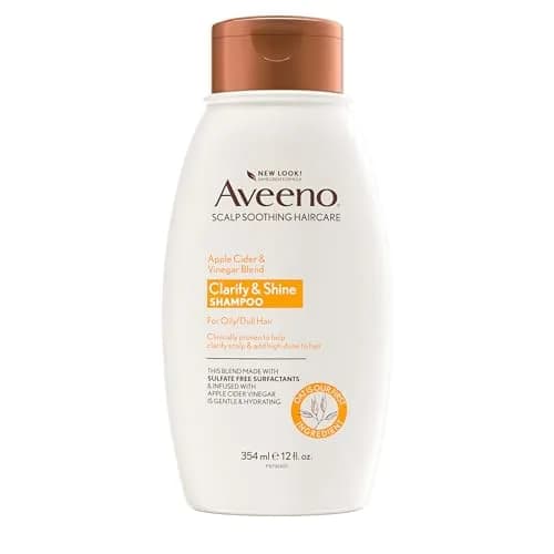 Aveeno Apple Cider Vinegar Clarifying Shampoo 355ml (12 fl oz) | Shine Enhancing for Oily Hair thumbnail 1