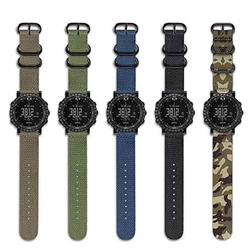 FINTIE Nylon Sport Band Compatible with Suunto Core Watch | Olive, 24mm Width, Adjustable (143mm-217mm Wrist) thumbnail 8