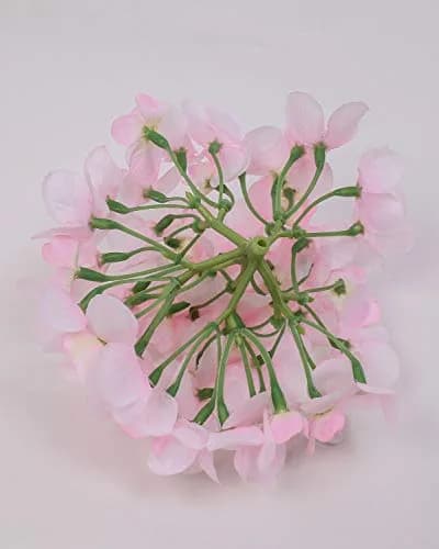 LUSHIDI Silk Hydrangea Heads with Stems 10PCS | Elegant Artificial Flowers for Wedding & Home Decor thumbnail 4