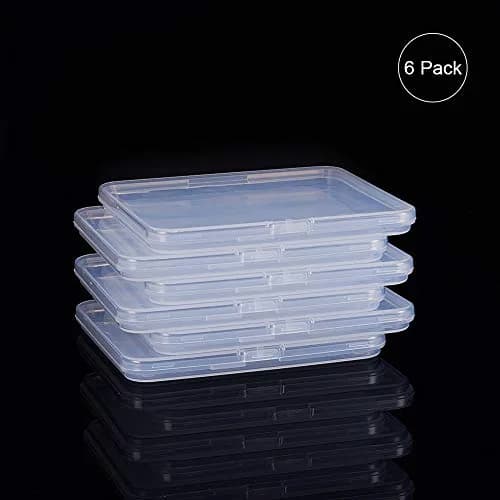 BENECREAT Clear Plastic Bead Storage Containers 6 Pack 12.5cm x 11.2cm x 1.1cm | Organizes Craft Supplies for India thumbnail 3