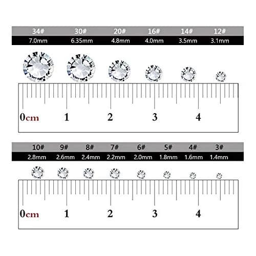 Onwon Clear Crystal Flat Back Rhinestones SS20 (4.8mm) | 1440 Pcs Glass Gems for Crafts & Embellishments thumbnail 3