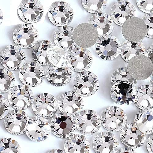 Onwon 144 Pieces SS40 / 8mm Clear Crystal Flat Back Rhinestones | Glass Craft Gems for DIY & Embellishments thumbnail 1