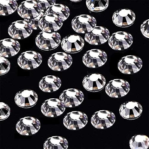 Onwon 144 Pieces SS40 / 8mm Clear Crystal Flat Back Rhinestones | Glass Craft Gems for DIY & Embellishments thumbnail 2