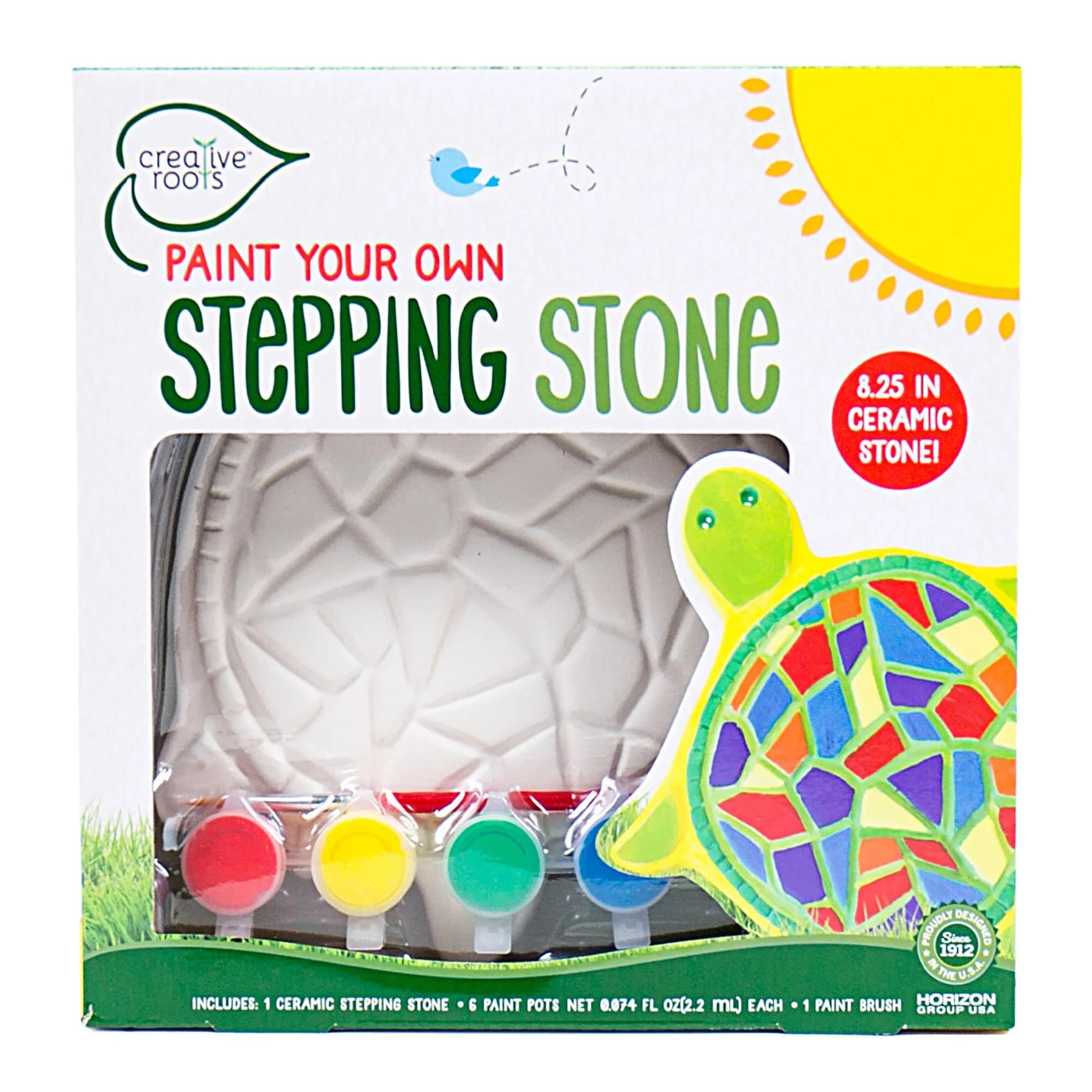 Creative Roots Mosaic Turtle DIY Stepping Stone Kit 20.96 cm (8.25 in) | Fun Art Craft Kit for Kids Ages 8+ - main product image