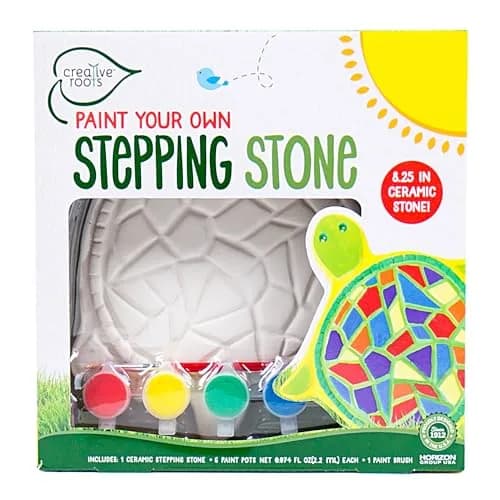 Creative Roots Mosaic Turtle DIY Stepping Stone Kit 20.96 cm (8.25 in) | Fun Art Craft Kit for Kids Ages 8+ thumbnail 1