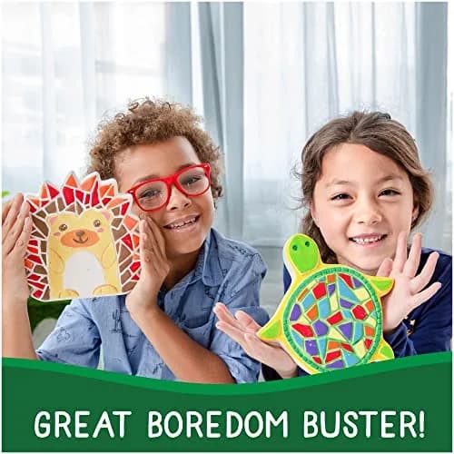 Creative Roots Mosaic Turtle DIY Stepping Stone Kit 20.96 cm (8.25 in) | Fun Art Craft Kit for Kids Ages 8+ thumbnail 3