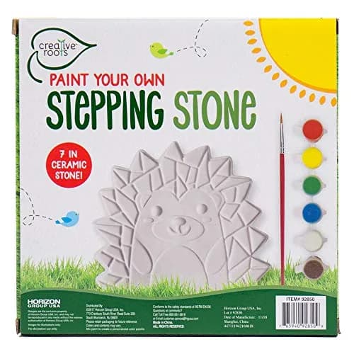 Creative Roots Mosaic Hedgehog Stepping Stone Kit | DIY Garden Art for Kids Ages 6+ thumbnail 5