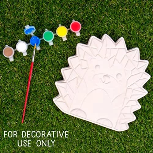 Creative Roots Mosaic Hedgehog Stepping Stone Kit | DIY Garden Art for Kids Ages 6+ thumbnail 2
