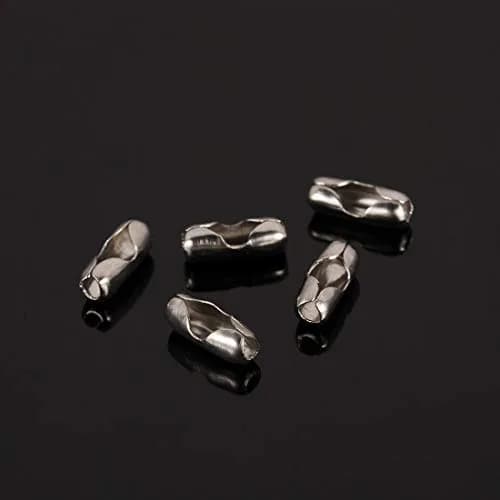 Tiparts Stainless Steel Ball Chains with Connectors, 3mm Width, 30 Feet Roll | Silver Finish thumbnail 3