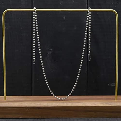 Tiparts Stainless Steel Ball Chain 2.4mm (30 ft roll + 20 connectors) | DIY Jewelry Making Necklace Extender Dog Tag Key Chains thumbnail 5