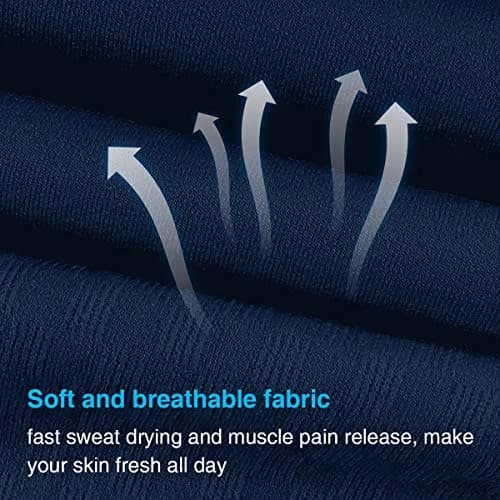 KMMIN UV Protection Arm Sleeves UPF 50 | Cooling & Compression for Driving, Cycling, Basketball, Men & Women (Navy/Beige) thumbnail 3
