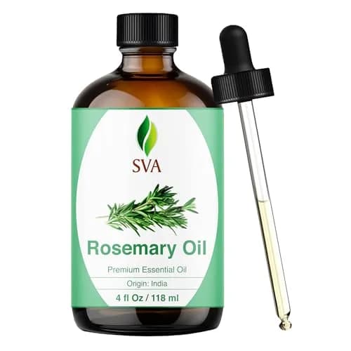 SVA ORGANICS Organic Rosemary Essential Oil, 4 Fl Oz (118 mL) - Pure & Natural thumbnail 1