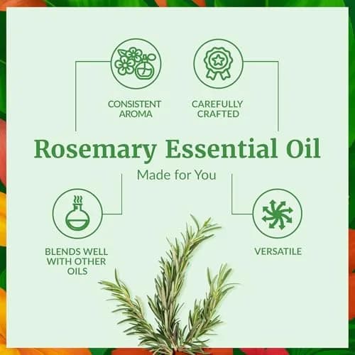 SVA ORGANICS Organic Rosemary Essential Oil, 4 Fl Oz (118 mL) - Pure & Natural thumbnail 3