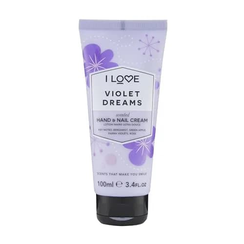 I LOVE Violet Dreams Hand & Nail Cream 3.4 oz | Hydrates & Softens Dry Hands thumbnail 1