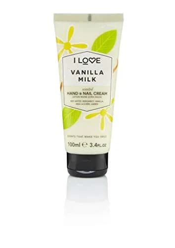 I LOVE Vanilla Milk Scented Hand and Nail Cream - Hand Cream for Dry Hands - Vitamin E, Coconut Oil, Shea Butter, Silicone Free, 3.4 oz thumbnail 1