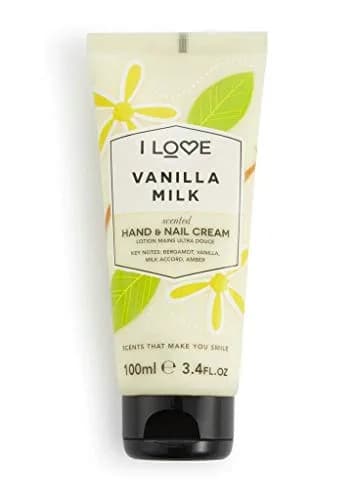 I LOVE Vanilla Milk Scented Hand and Nail Cream - Hand Cream for Dry Hands - Vitamin E, Coconut Oil, Shea Butter, Silicone Free, 3.4 oz thumbnail 4