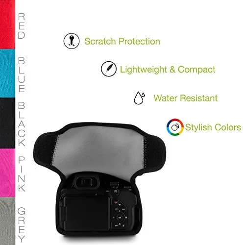 MegaGear Gray Neoprene Camera Case for Nikon Coolpix P1000 | Compact, Water-Resistant, Padded thumbnail 2