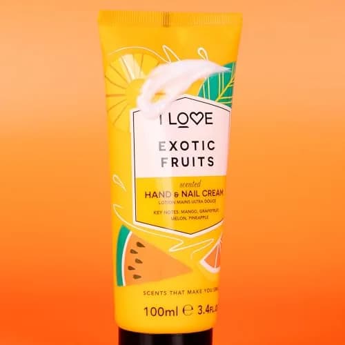 I LOVE Exotic Fruit Scented Hand & Nail Cream 3.4 oz | Hydrates & Nourishes Dry Hands thumbnail 3