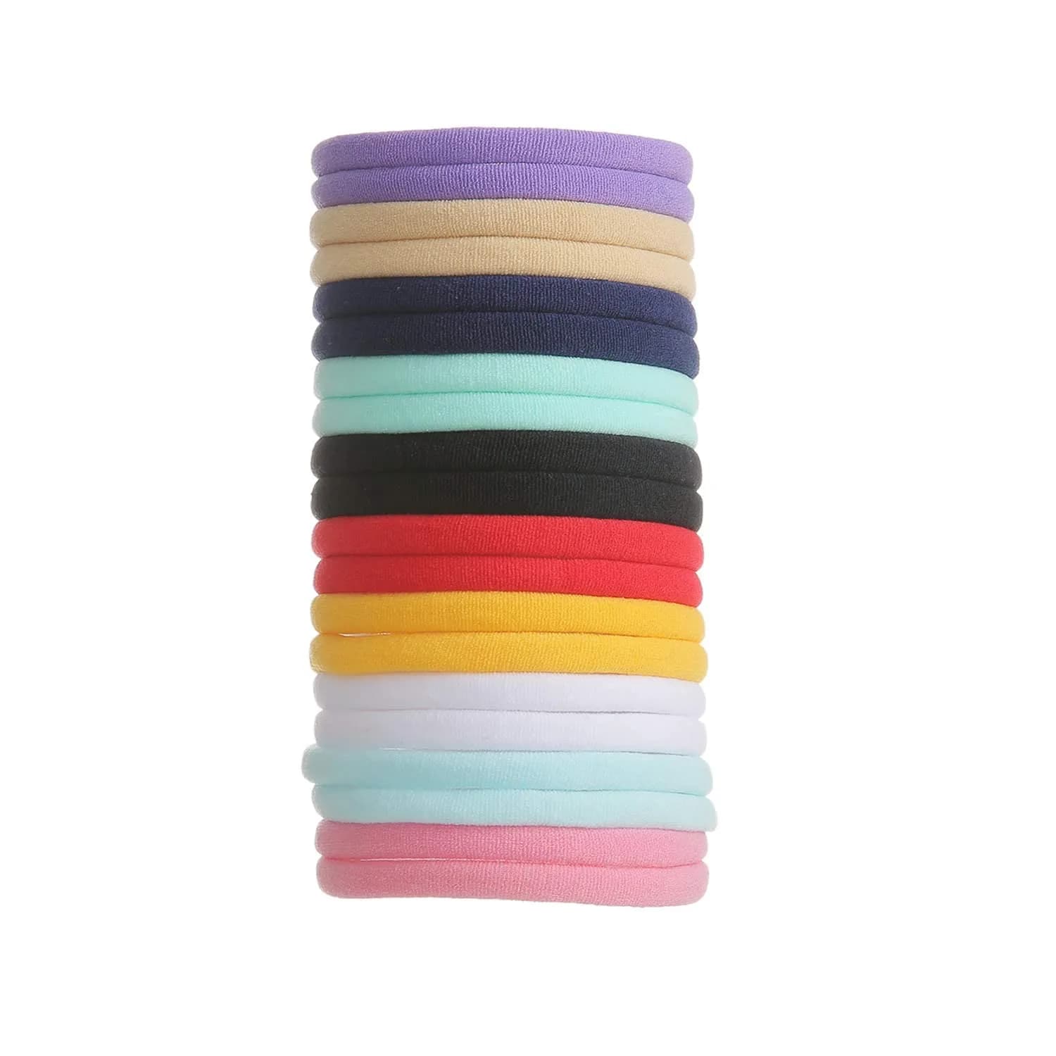 inSowni 50 Pack Super Soft Stretchy Nylon Headbands for Babies, Toddlers, and Women | 22cm (8.6") Unstretched Circumference — 10 Multi-color