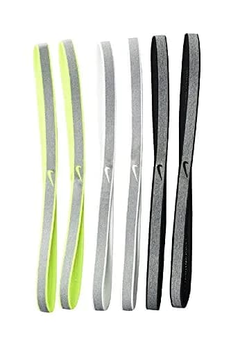 Nike Headbands 6PK Black/White/Volt | Wear Alone or Mix & Match thumbnail 2