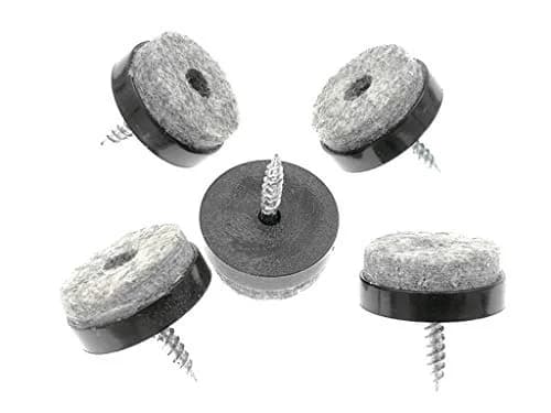 ALIMITOPIA Screw-on Furniture Felt Pads 20mm (0.8") Black | 40pcs for Hardwood Floors thumbnail 5