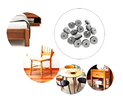 ALIMITOPIA Screw-on Furniture Felt Pads 20mm (0.8") Black | 40pcs for Hardwood Floors thumbnail 7