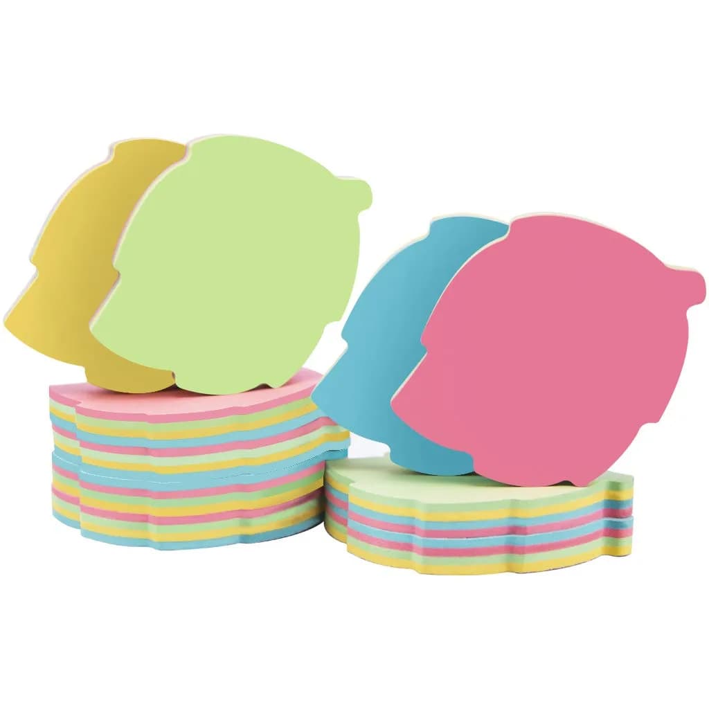 OSOPOLA Star Sticky Notes 10 Pads (1000 Sheets Total) | Bulk Pack for Office, School, Home — Leaf Shaped