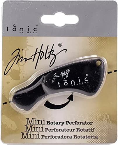TONIC STUDIOS Tim Holtz Mini Rotary Perforator 18mm | Crafts, Scrapbooking & Rubber Stamping Tool thumbnail 1