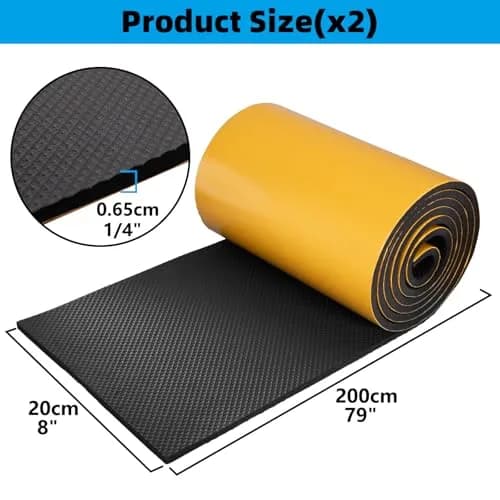 Spurtar Garage Wall Protector, Waterproof Car Door Protector EVA Foam 200cm x 20cm x 0.65cm (79" x 8" x 0.25") | German Design thumbnail 7