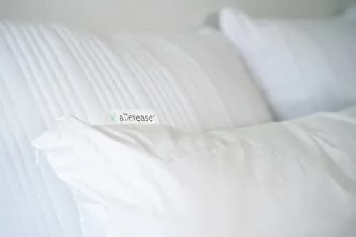 Aller-Ease 100% Cotton Allergy Pillow Protectors Queen 4 Pack | Breathable Cotton for Allergy Relief thumbnail 4