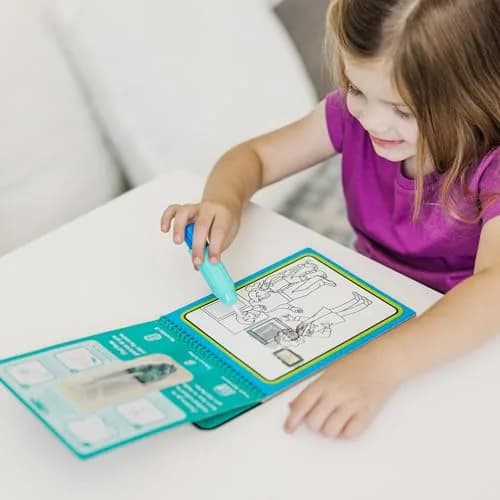 Melissa & Doug On The Go Water Wow! Occupations Activity Pad with Refillable Pen | Reusable No-Mess Painting for Kids Ages 3-7 thumbnail 2
