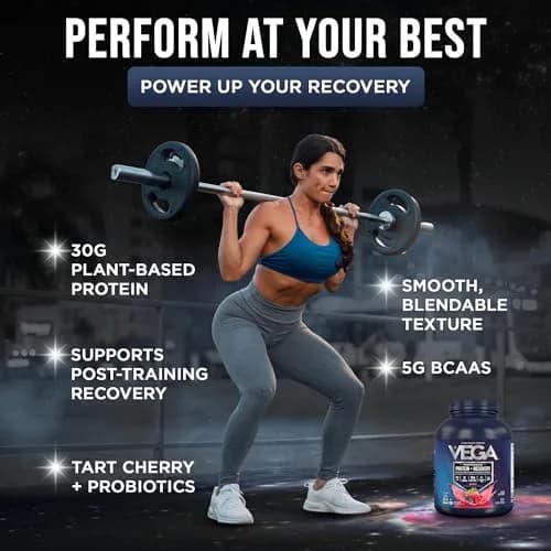 Vega Protein + Recovery Berry 1.81 kg (4 lb) | NSF Certified Plant-Based Protein for Muscle Recovery thumbnail 3