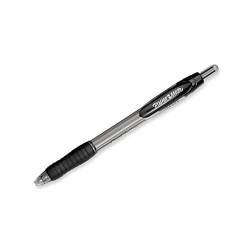 Paper Mate Profile Retractable Ballpoint Pens, 1.4mm Bold Point, 6-Count Black | Smooth Ink Flow thumbnail 2