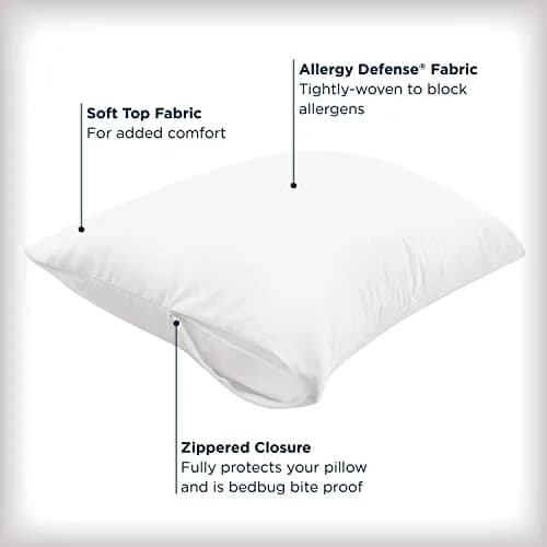 Aller-Ease King Pillow Protectors (2-Pack) | Moisture Wicking, Advanced Allergy Protection thumbnail 2