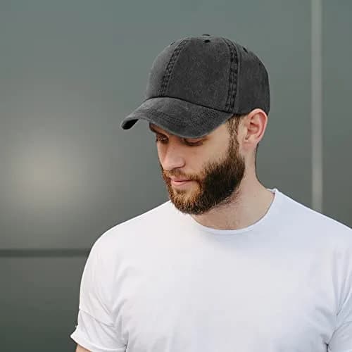 Trendy Apparel Shop Oversize XXL Pigment Dyed Washed Cotton Baseball Cap Navy | Fits Up to 65CM Head Size thumbnail 5