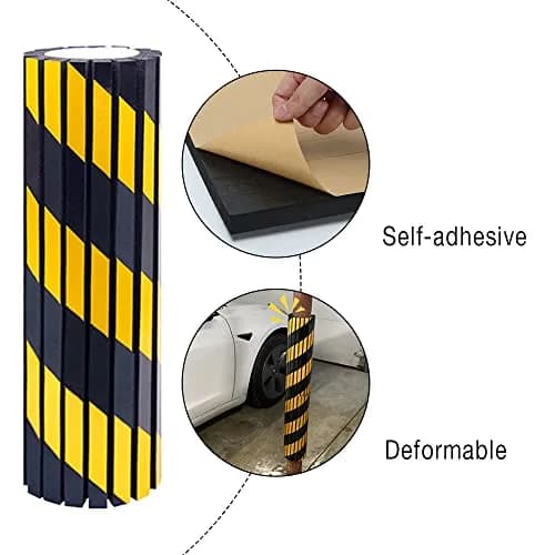 GUEQUITLEX Garage Wall Protector Foam Wall Bumper Column Guard for Parking Lot 2 Pack | 40cm x 25cm x 2cm thumbnail 4