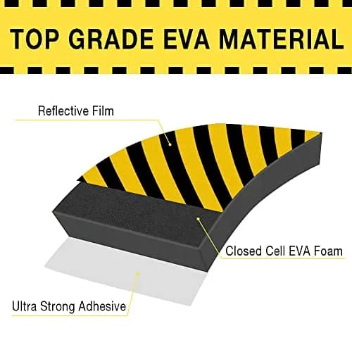 GUEQUITLEX Garage Wall Protector Foam Wall Bumper Column Guard for Parking Lot 2 Pack | 40cm x 25cm x 2cm thumbnail 3